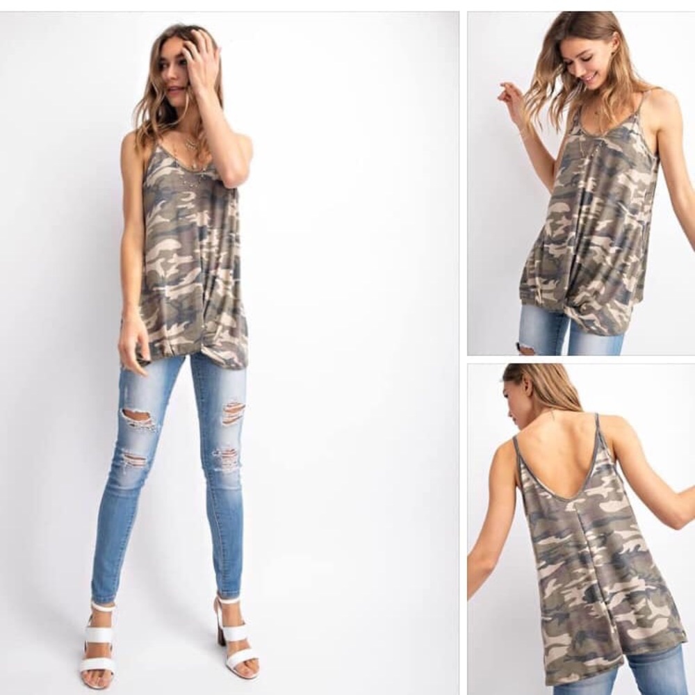 Size small camo tank